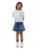 White Rhinestone Jersey T-Shirt  Girls
