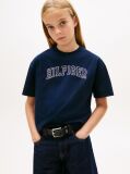 Blue Logo Jersey Crew Neck T-Shirt  Girls