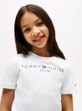 White Essential Organic Cotton Logo T-Shirt  Kids Unisex