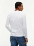 White Long Sleeve Slim Fit T-Shirt  Men