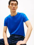 Blue Flag Embroidery Slim Fit T-Shirt  Men