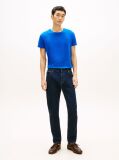 Blue Flag Embroidery Slim Fit T-Shirt  Men