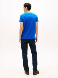Blue Flag Embroidery Slim Fit T-Shirt  Men