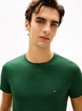 Green Flag Embroidery Slim Fit T-Shirt  Men