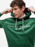 Green Tommy Logo Hoody  Men