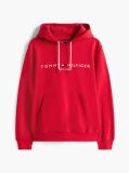 Red Tommy Logo Hoody  Men
