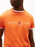 Orange Logo Slim Fit Jersey T-Shirt  Men