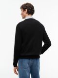 Black V-Neck Regular Fit Jumper  Men