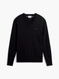 Black V-Neck Regular Fit Jumper  Men