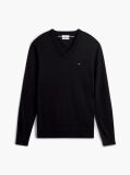 Black V-Neck Regular Fit Jumper  Men