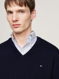 Blue V-Neck Regular Fit Jumper  Men
