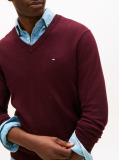 Red V-Neck Regular Fit Jumper  Men