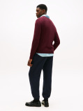 Red V-Neck Regular Fit Jumper  Men