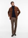 Blue Cotton Cashmere Roll Neck Jumper  Men