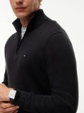 Black Zip-Neck Jumper  Men