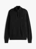 Black Zip-Neck Jumper  Men