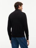 Black Cotton Cashmere Zip-Thru Cardigan  Men
