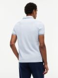 Blue Slim Fit Tipped Pique Polo Shirt  Men