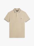 Brown Slim Fit Tipped Pique Polo Shirt  Men
