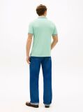 Green Slim Fit Tipped Pique Polo Shirt  Men