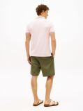 Pink Slim Fit Tipped Pique Polo Shirt  Men