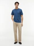 Blue Flag Embroidery T-Shirt  Men
