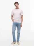 Pink Flag Embroidery T-Shirt  Men