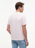 Pink Flag Embroidery T-Shirt  Men