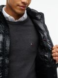 Black Shiny Water Repellent Down Puffer Jacket  Men
