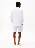 White Regular Fit Washed Pure Linen Shirt  Men