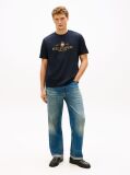 Blue Performance Logo Embroidery T-Shirt  Men