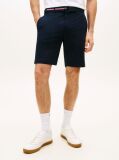 Blue Denton Belted Twill Slim 9.5" Inseam Shorts  Men