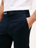 Blue Denton Belted Twill Slim 9.5" Inseam Shorts  Men