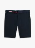 Blue Denton Belted Twill Slim 9.5" Inseam Shorts  Men