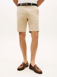 Beige Denton Belted Twill Slim 9.5" Inseam Shorts  Men