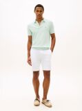 White Denton Twill Slim 9.5" Inseam Shorts  Men