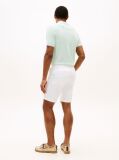 White Denton Twill Slim 9.5" Inseam Shorts  Men
