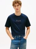Blue Logo Jersey Crew Neck T-Shirt  Men