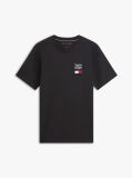 Black Logo Embroidery Jersey Crew Neck T-Shirt  Men