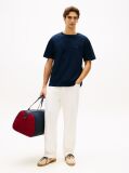 Blue Flag Embroidery Jersey Relaxed T-Shirt  Men