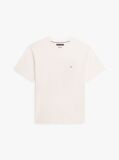 Beige Flag Embroidery Jersey Relaxed T-Shirt  Men