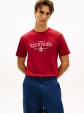 Red Heritage Graphic Crew Neck T-Shirt  Men
