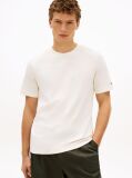 Beige Tonal Logo Embroidery Crew Neck T-Shirt  Men