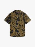 Multi Regular Fit Floral Print Linen Short Sleeve Shirt  Men