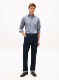 Blue TH Flex Regular Fit Dobby Shirt  Men