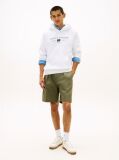 White Logo Terry Drawstring Hoody  Men