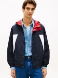 Blue Reversible Colour-Blocked Hooded Jacket  Men