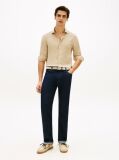 Beige Smart Casual Slim Fit Pure Linen Shirt  Men