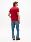 Red Regular Fit Tipped Pique Polo Shirt  Men