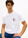 White Performance Embossed Logo T-Shirt  Men